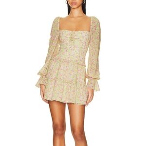 Majorelle | Apple Mini Dress Pink‎ Lemonade Floral Multi Size Medium Revolve